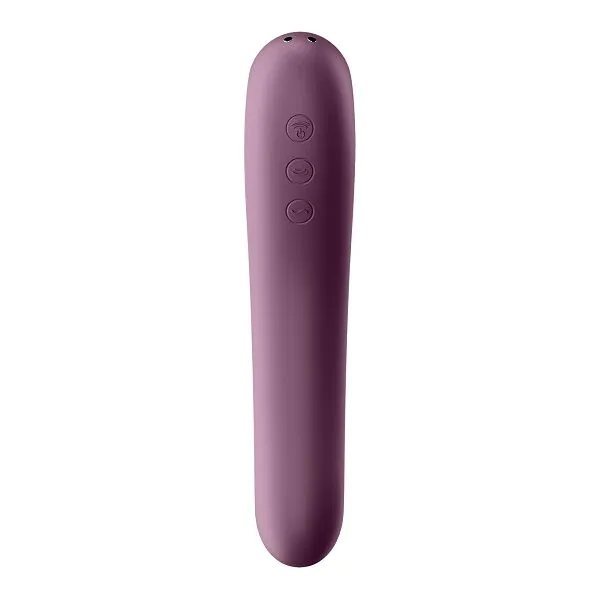 Satisfyer Masażer Dual Kiss Wine Red Masażer intymny