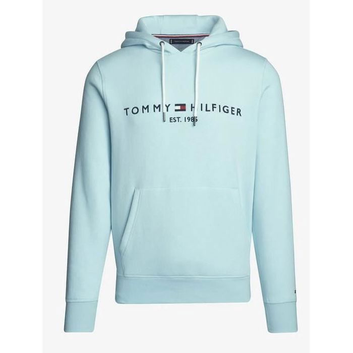 Hoodie - TOMMY HILFIGER - Est. 1985 - Keepsake Blue - Men's - Long Sleeves