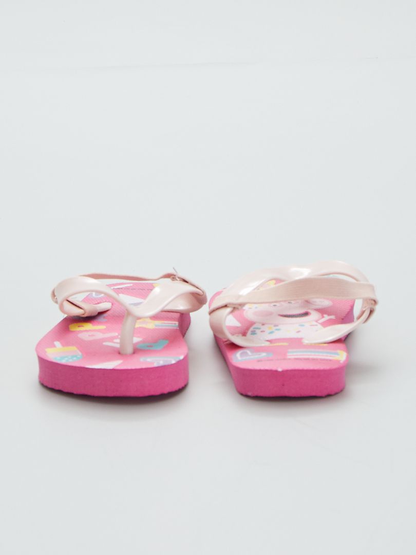 Chanclas elásticas de Peppa Pig - Fucsia