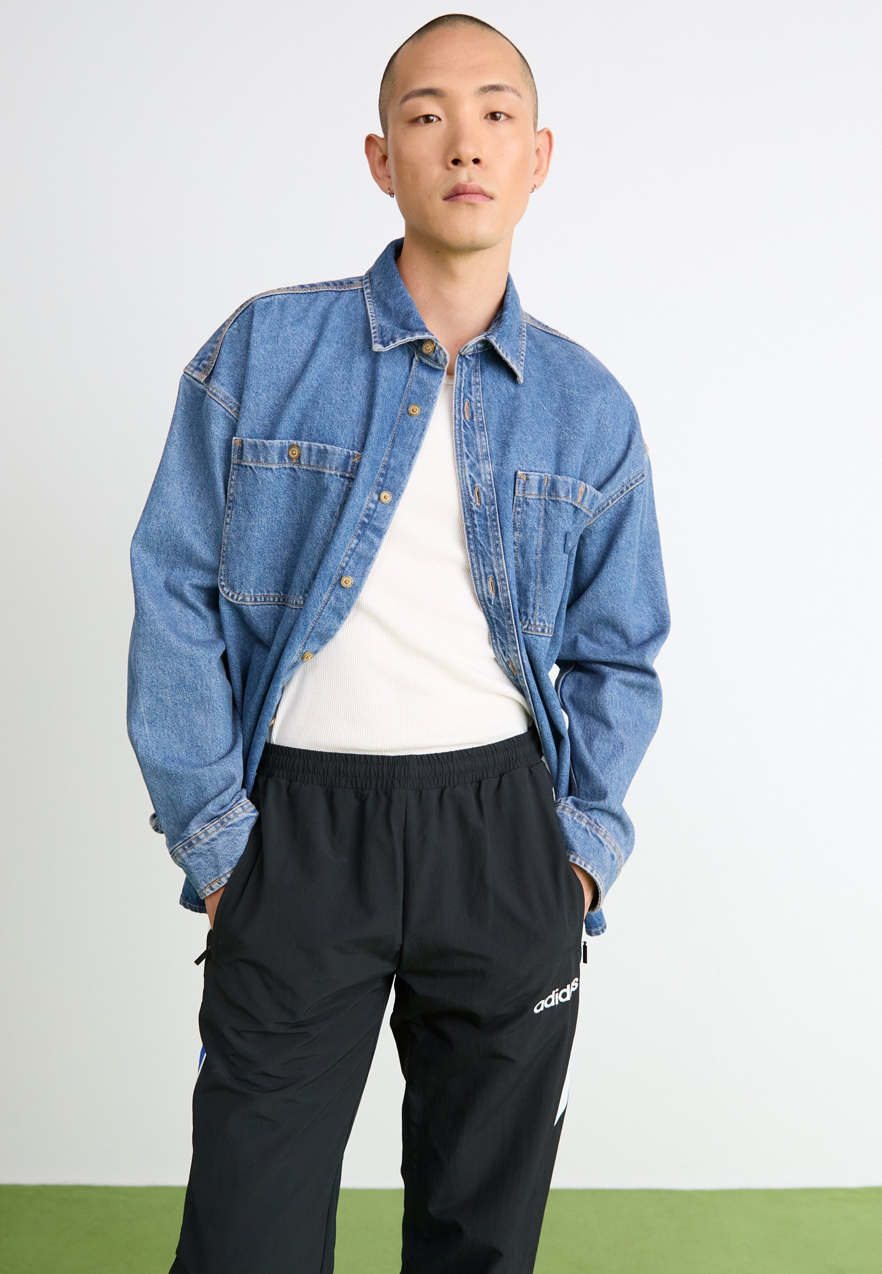 adidas Originals TRACK PANT - Trainingsbroek - zwart/wit/blauw