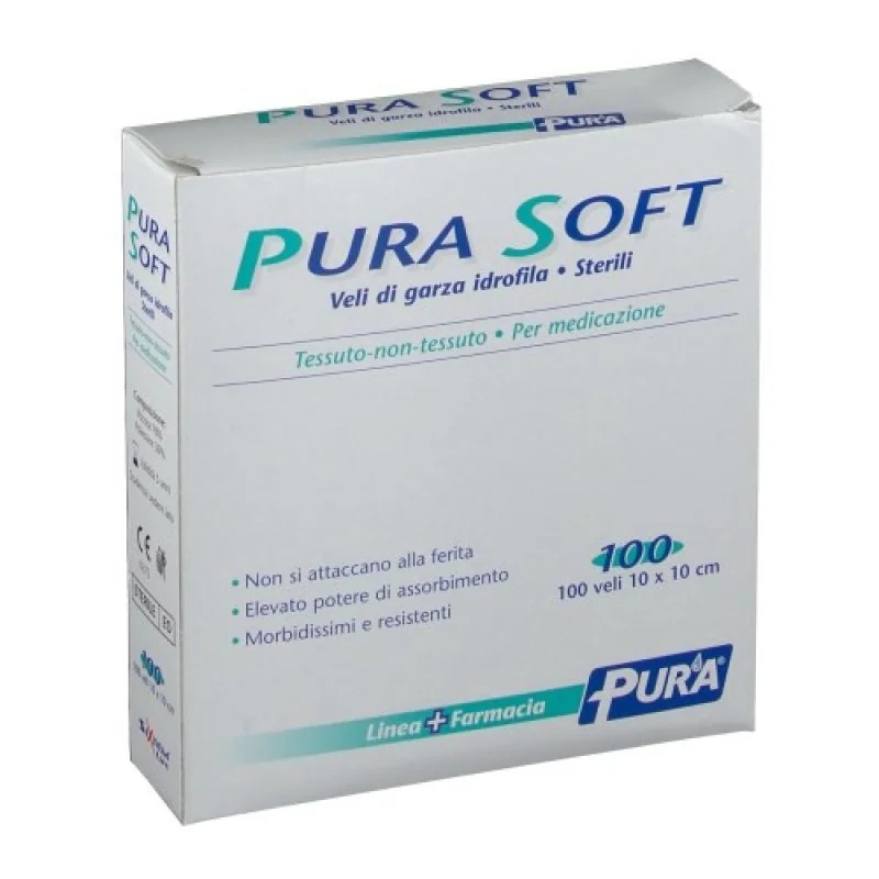 SIXTEM LIFE Gaze Pure Soft 10x10 cm 100 pièces de gaze pour bandages