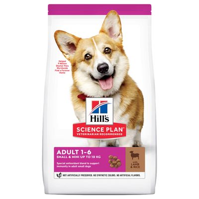 Hill's Science Plan Adult 1-6 Small & Mini s jehněčím a rýží