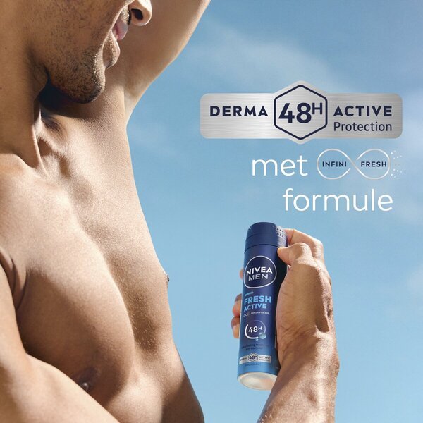 NIVEA Men Fresh Active deodorant v spreju<br>2 x 150 ml