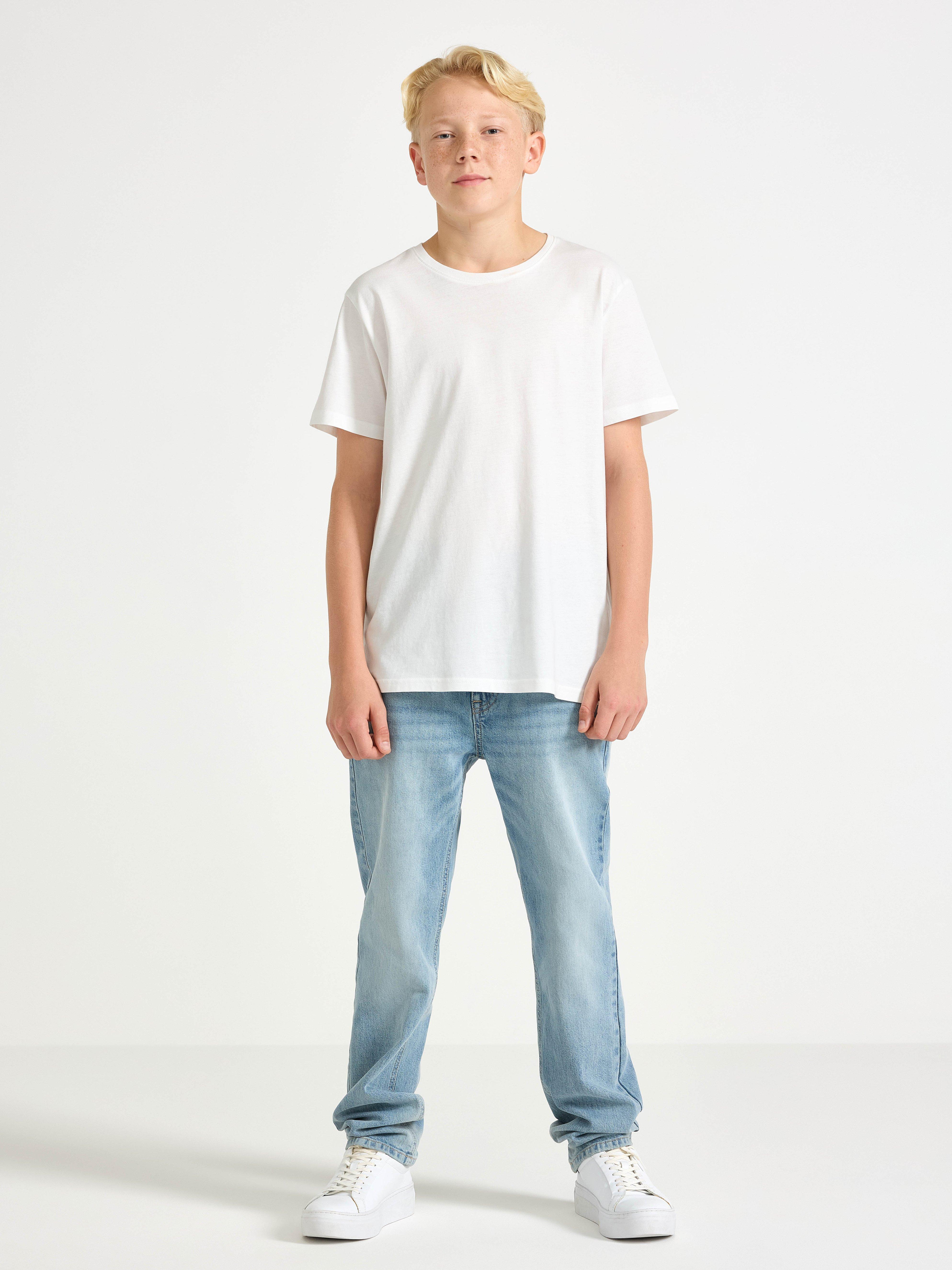STAFFAN Jeans rectos de corte regular, mezclilla clara