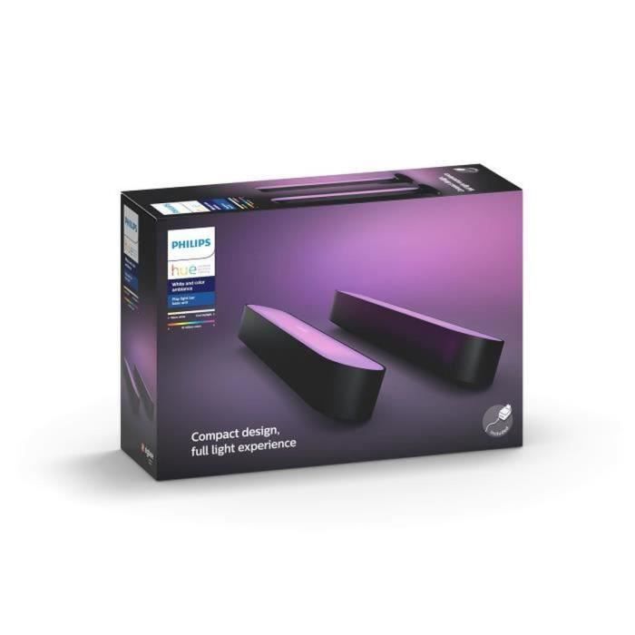 Lámparas inteligentes Philips Hue Hue Play (paquete de 2) - Negras