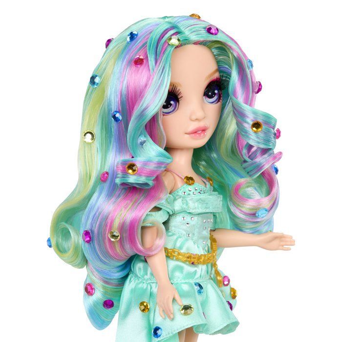 Rainbow High - Poupée Mannequin Be Dazzling - Celine Turquoise - 28 cm - Pierres précieuses scintillantes et accessoires inclus