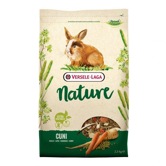 Mix di semi - Versele Laga - Cuni Nature - 2,3 kg - Ricco di fibre - Appetibile
