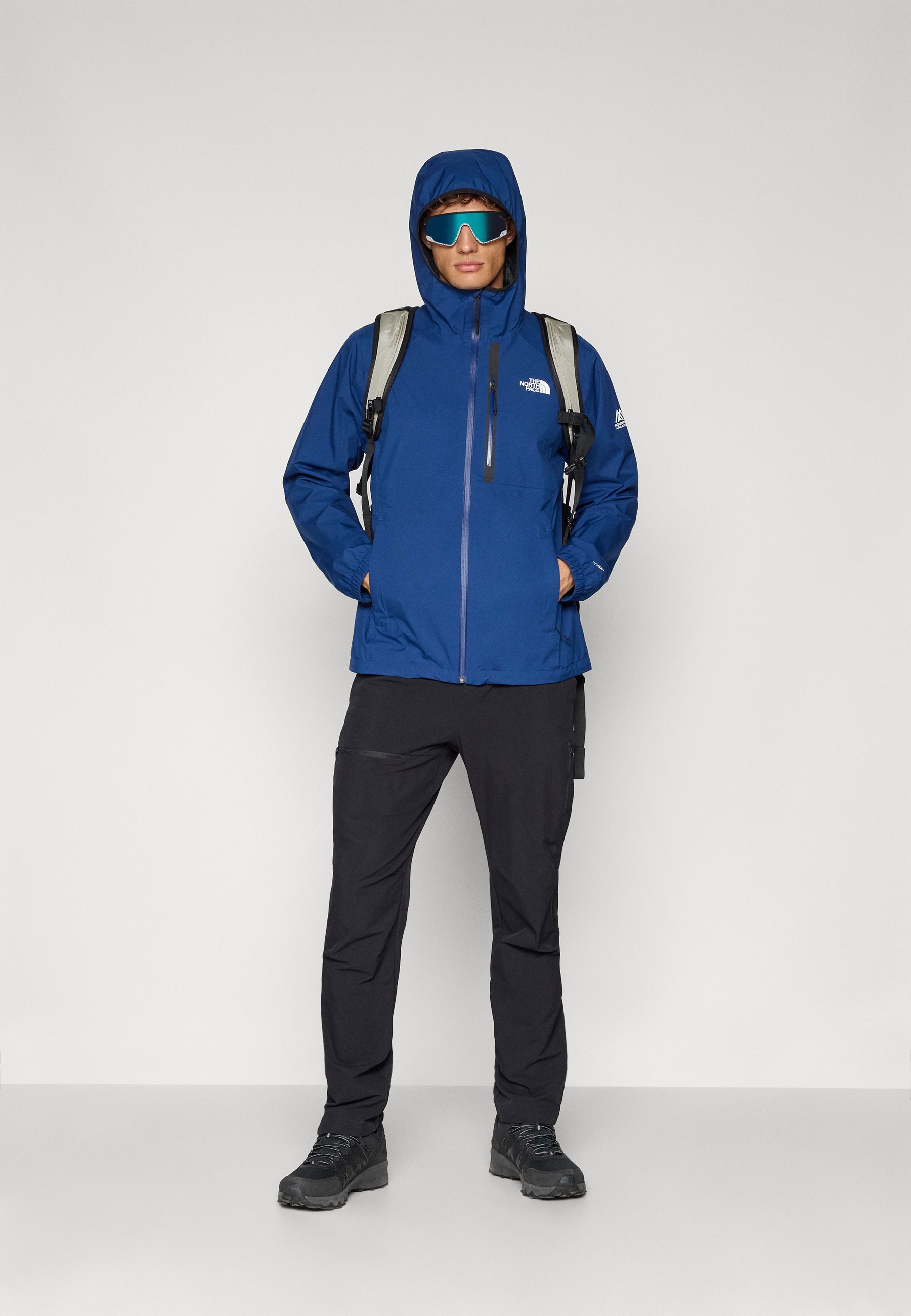 The North Face MOUNTAIN ATHLETICS RAINLIT HOODED - Vízálló kabát - kék