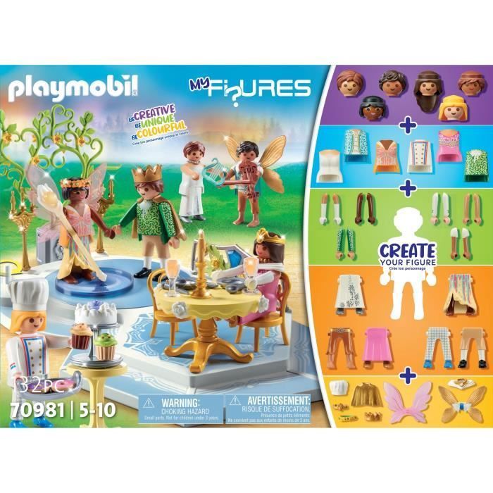 PLAYMOBIL – 70981 – Meine Figuren: Verzauberter Ball – Figuren – Erschaffe deine eigene, einzigartige und farbenfrohe Figur