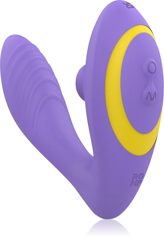 Vibrador ROMP Reverb para clitóris e ponto G com estimulador clitoriano.
