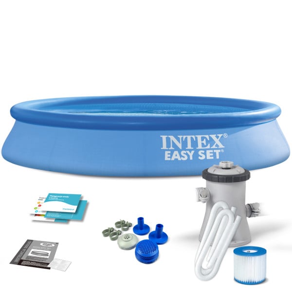 Basen ogrodowy rozporowy Intex 305x61 cm zestaw 9w1