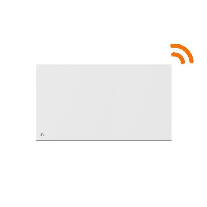 WiFi-connected fixed electric radiator with ceramic dry inertia - BESTHERM - NESSA CONNECT 1500W - horizontal white - NF