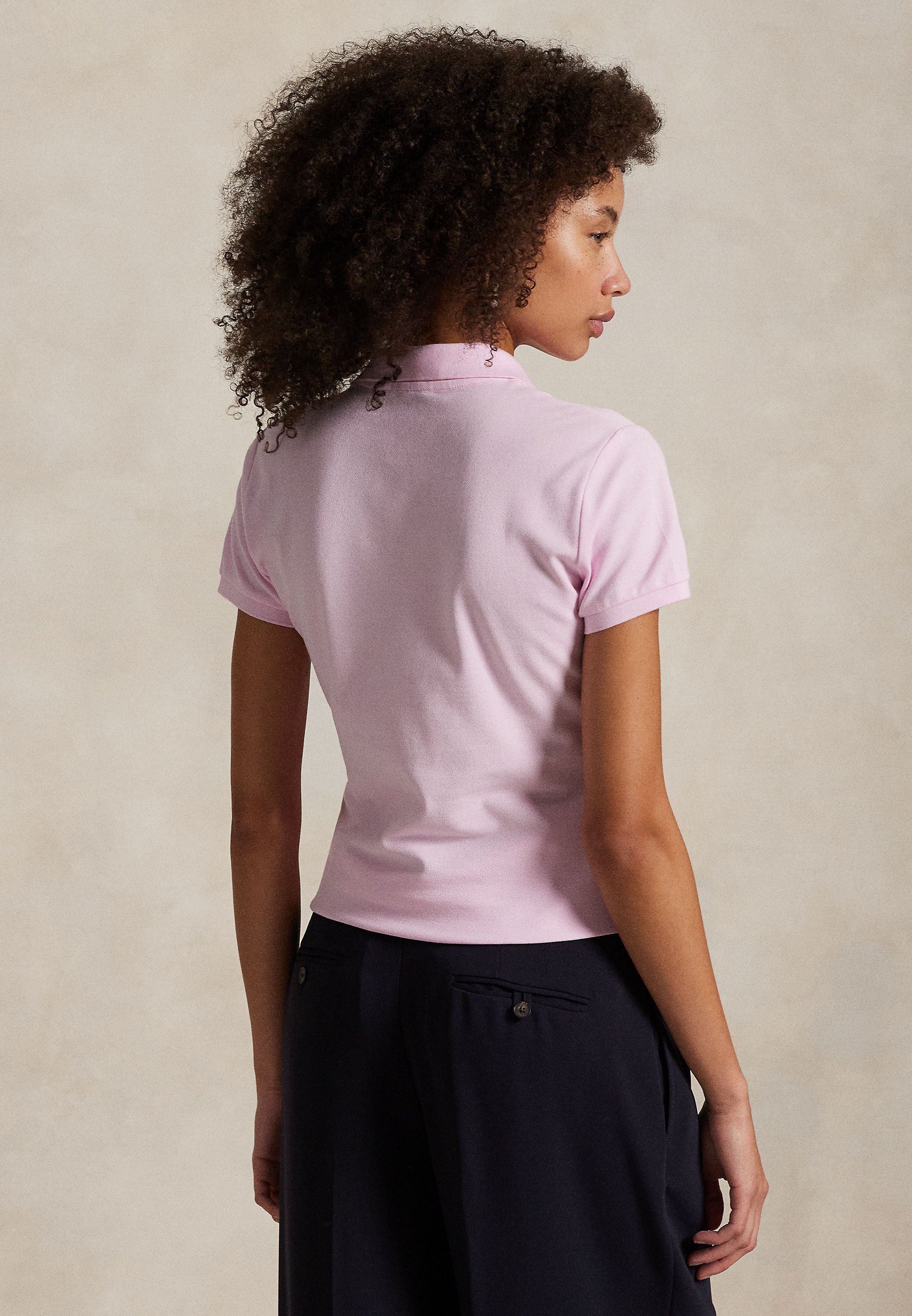 Polo Ralph Lauren JULIE SLIM manches courtes - Polo rose country club