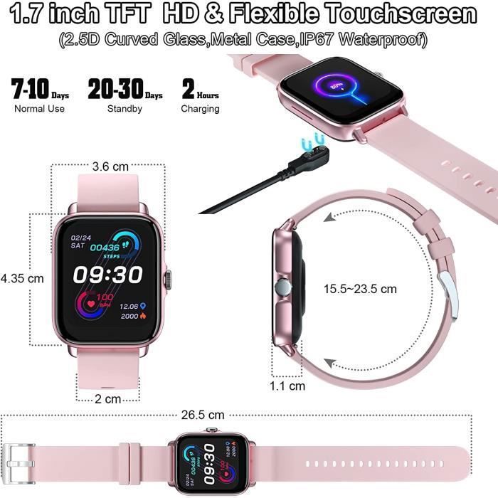 Smartwatch per uomo e donna, schermo da 1,7