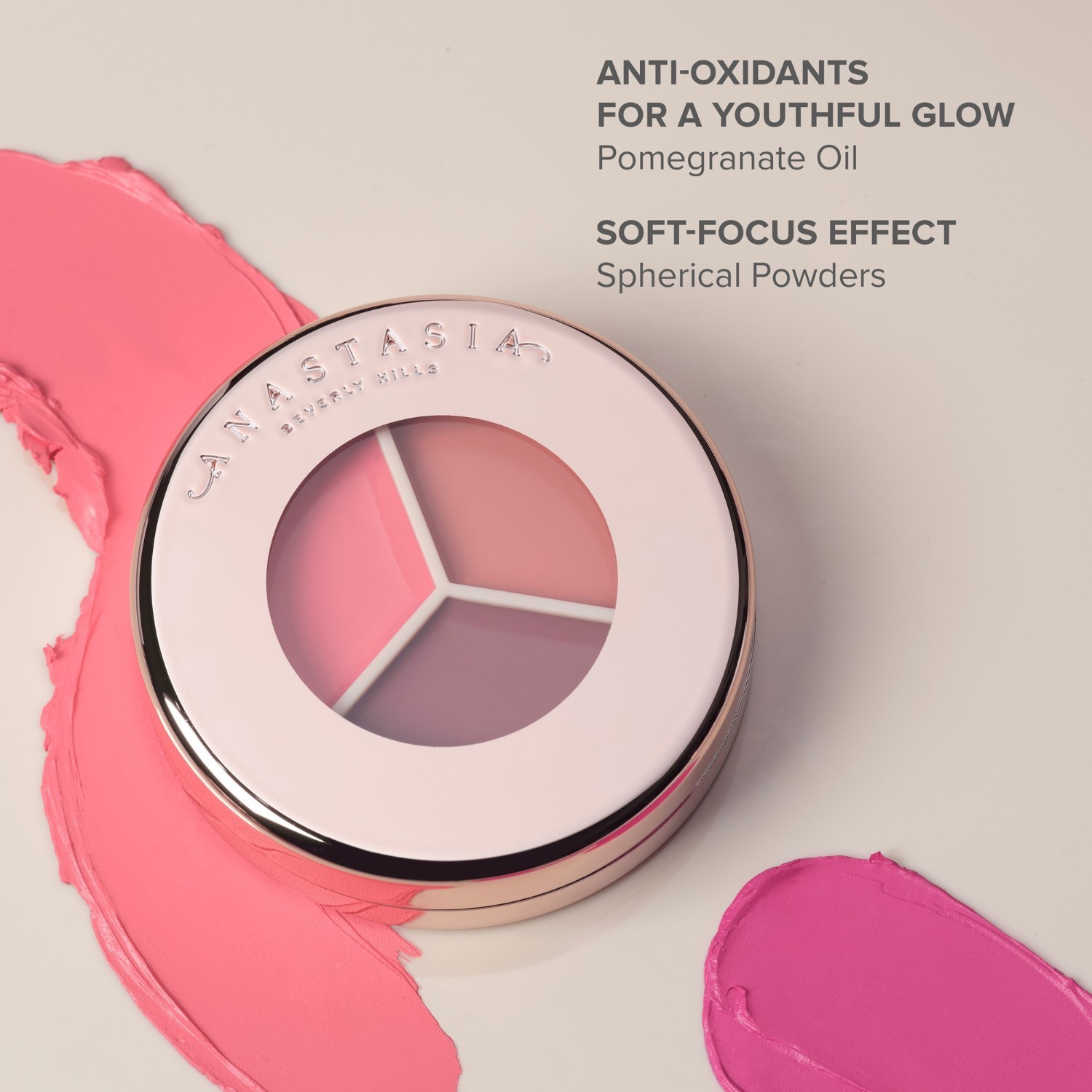 Trio rdečil za lica Anastasia Beverly Hills Blush Magic Touch - 9 g