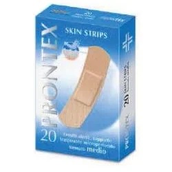 PRONTEX veiligheidspleisters, Prontex Skin Strips, middelgrote maat, 20 stuks