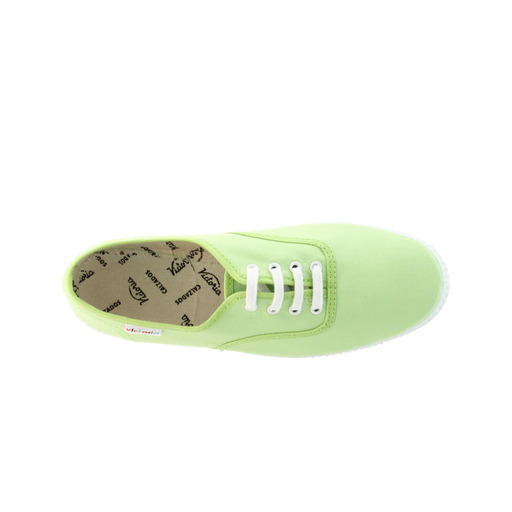  Zapatillas Inglesas De Lona Victoria 1915 Con Cordones Blancos