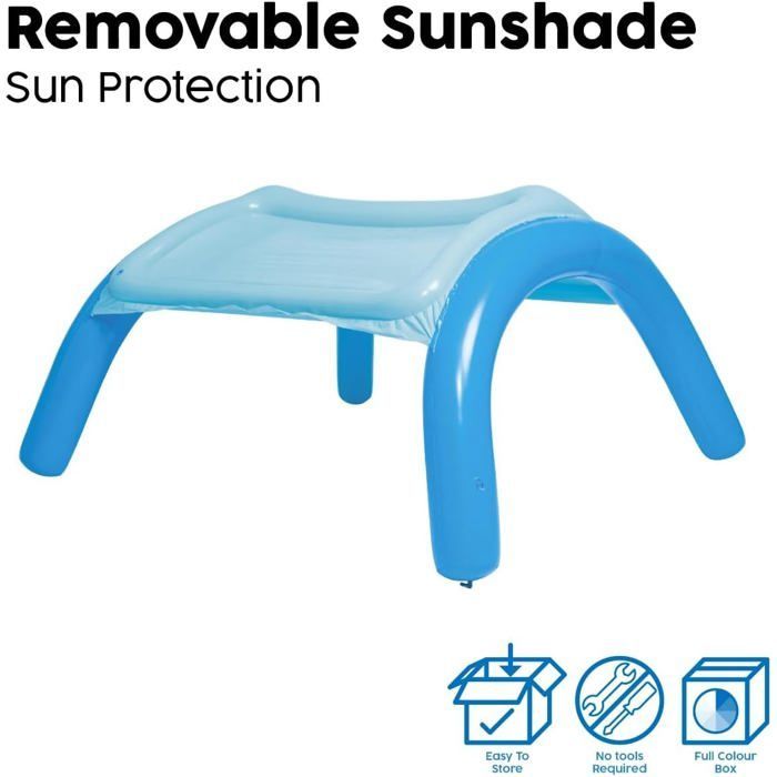 FLEUVE - Piscines gonflables - Pataugeoire Gonflable Pour Enfants 140 X 140 X 114 Cm