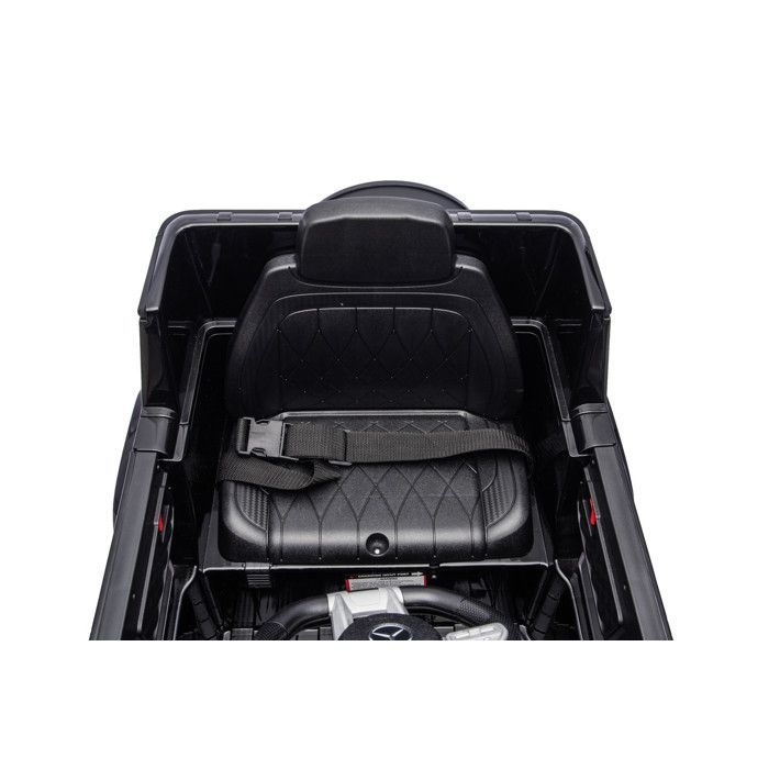 Coche eléctrico infantil de 12 V con efectos de sonido y luz, Mercedes-Benz G63 - 110 x 69 x 56,5 cm, negro