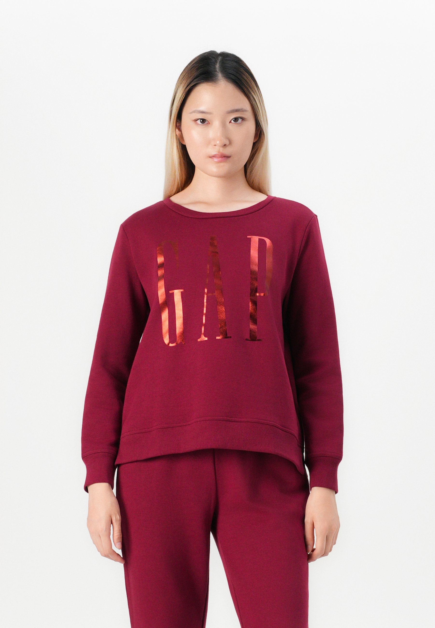 GAP LOGO DOORBUSTER CREW - Sweatshirt - rood en heerlijk