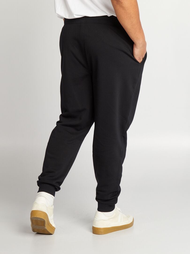 Pantalones deportivos de felpa - Negros