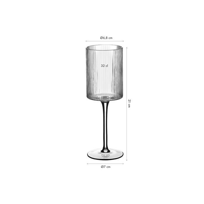 Vaso con pie LINJE 32cl - 6 piezas