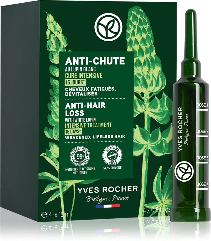 Yves Rocher ANTI-CHUTE, tratamento intensivo contra a queda de cabelo.