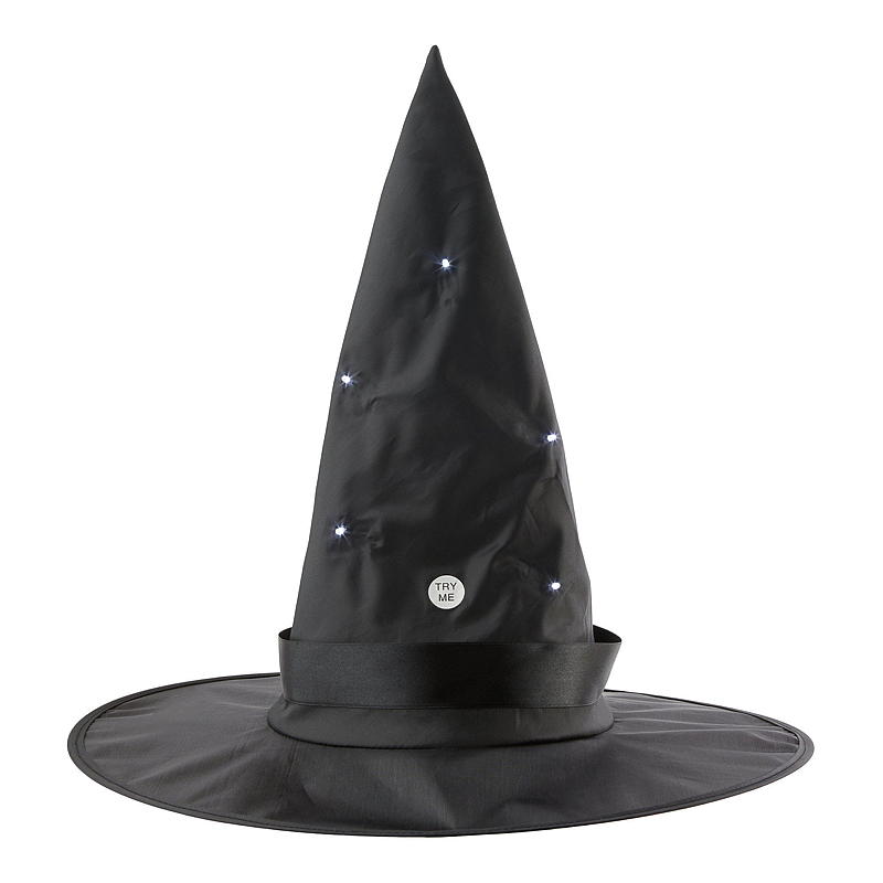Aå Heksehatt med LED Halloween