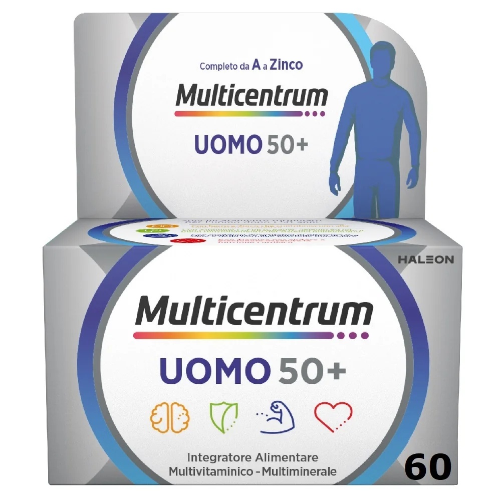 MULTICENTRUM Multicentrum Men 50+ 60 comprimidos multivitamínicos