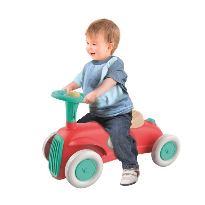 Cochecito de juguete Clementoni para bebés - Mi primer coche - 100% reciclado - Volante y claxon