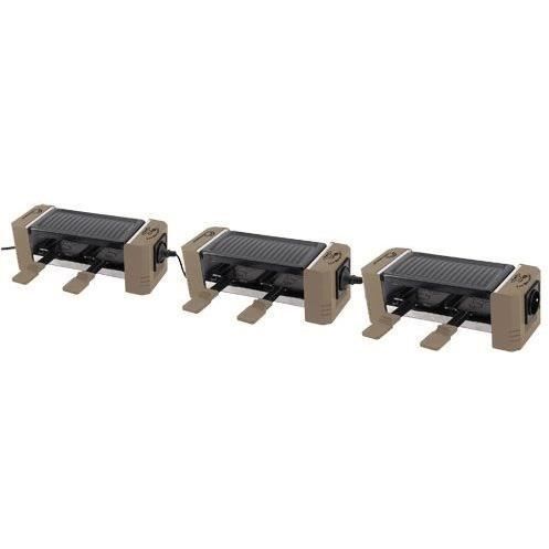 Raclette Grill - LITTLE BALANCE - 2 personas - 320 W - Happy Connect Meuuuh - Se puede conectar en serie - Nutmeg