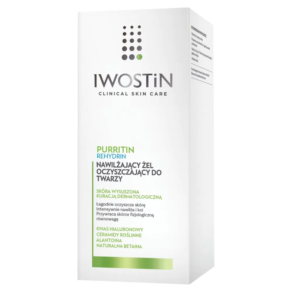 Iwostin Purritin Rehydrin Nawilżający żel do mycia twarzy