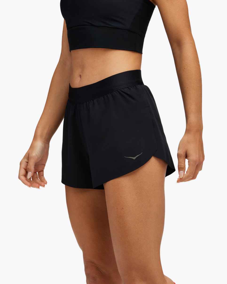 HOKA Race Day Split Short Zwart