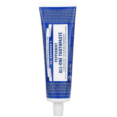 Dr. Bronner's peppermyntetannkrem 140 g