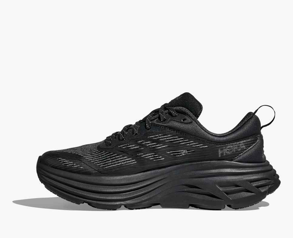 HOKA Stealth/Tech Bondi 8 ketreces fekete/fekete