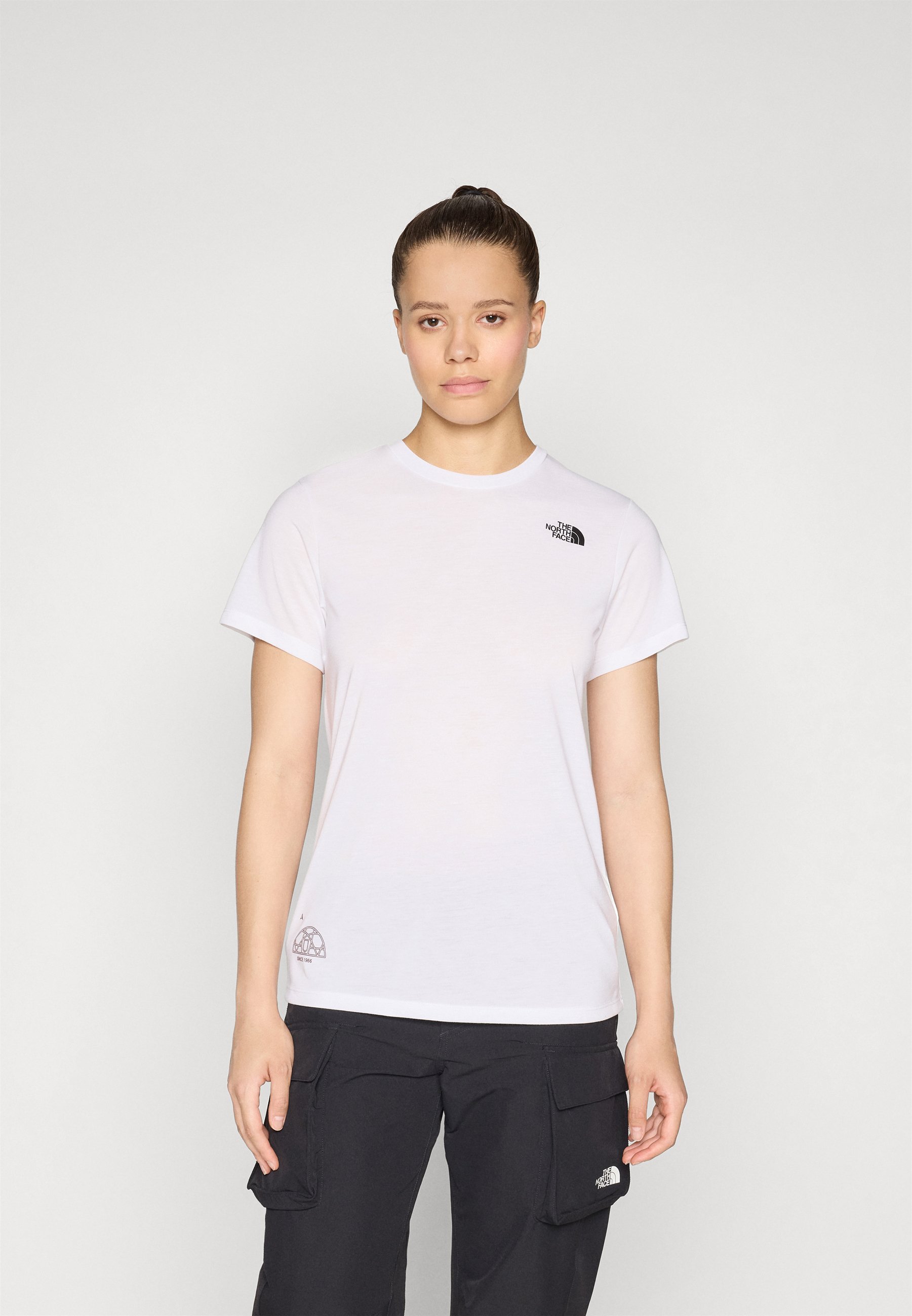 The North Face T-shirt met meerdere logo's - Sport T-shirt - wit