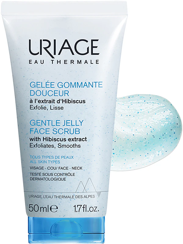 Esfoliante facial suave em gel Uriage