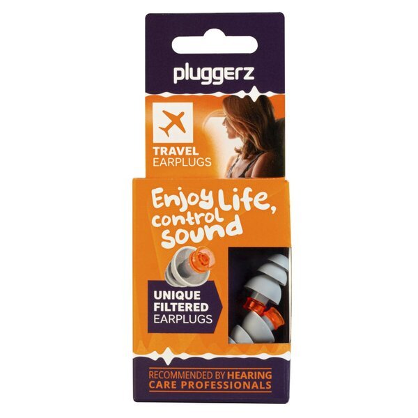 „Pluggerz“ kelioniniai ausų kamštukai<br>2 vnt.