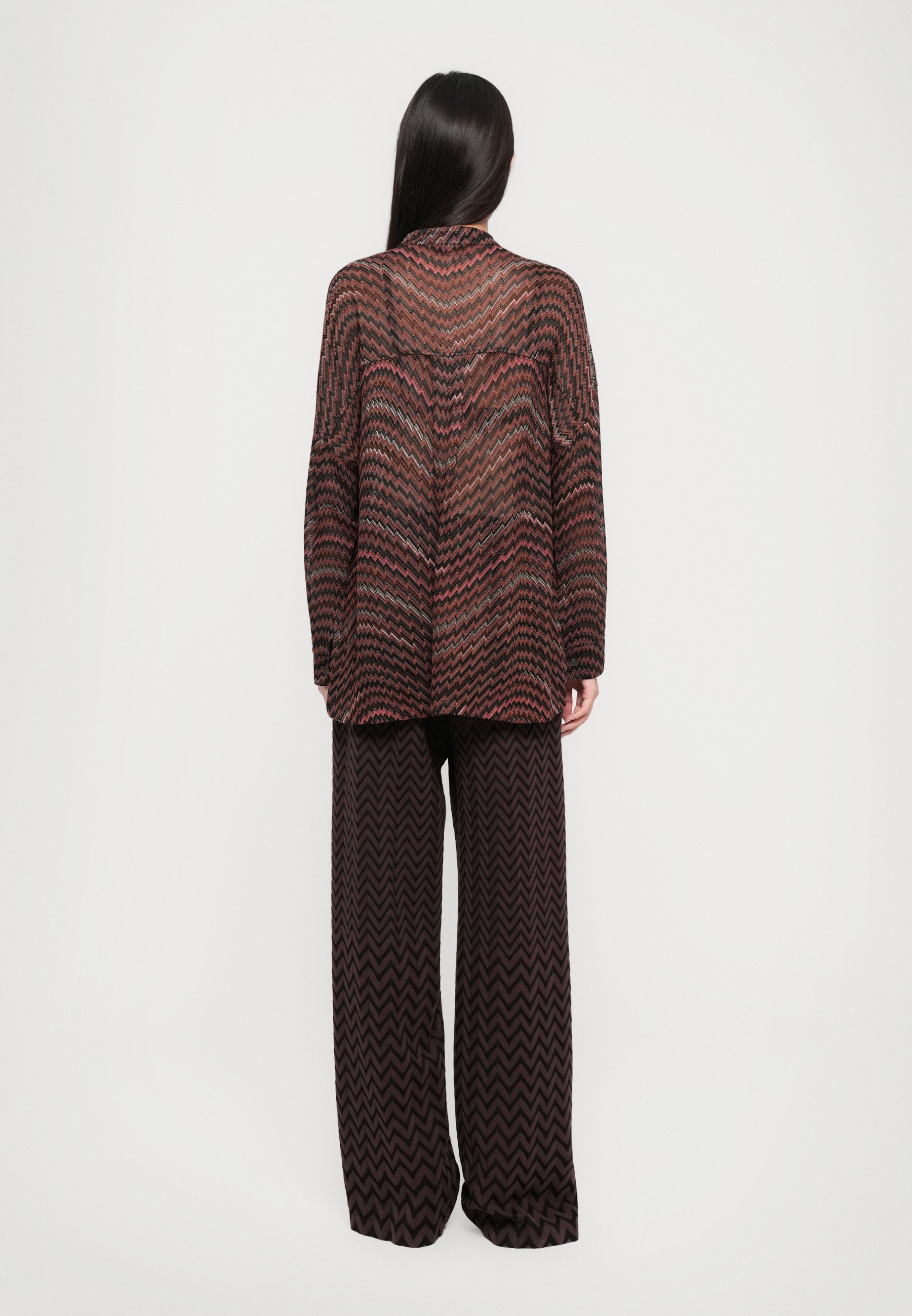 Missoni blouse met knoopsluiting - zwart en bruin