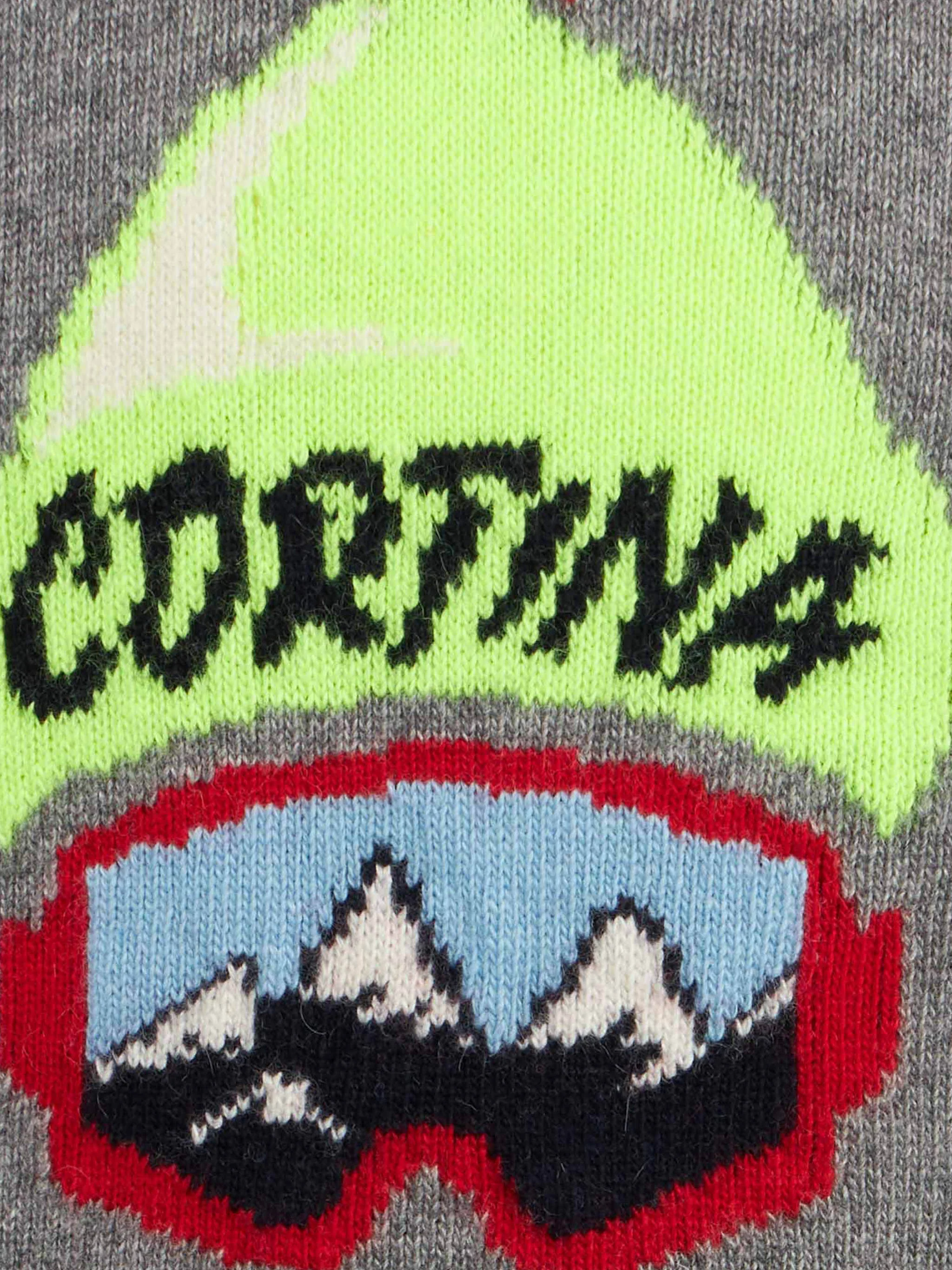 Maglione girocollo da bambino con stampa cappello Cortina