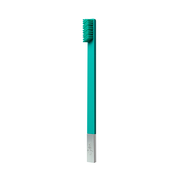 Cepillo de dientes mediano APRIORI azul turquesa plateado