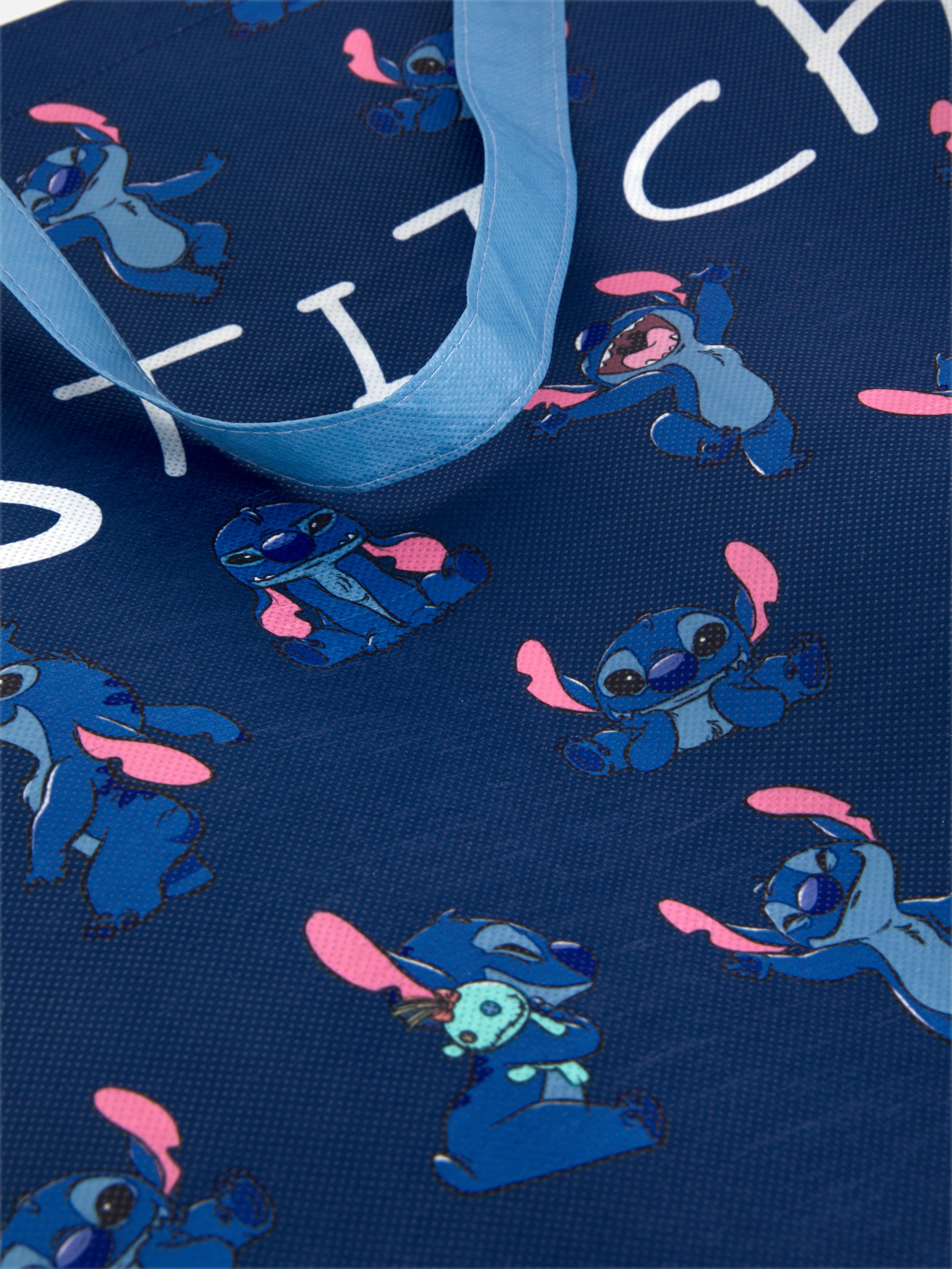 Wiederverwendbare Disney Stitch Einkaufstasche: Tragen Sie Disney Stitch mit dieser wiederverwendbaren Einkaufstasche über der Schulter.