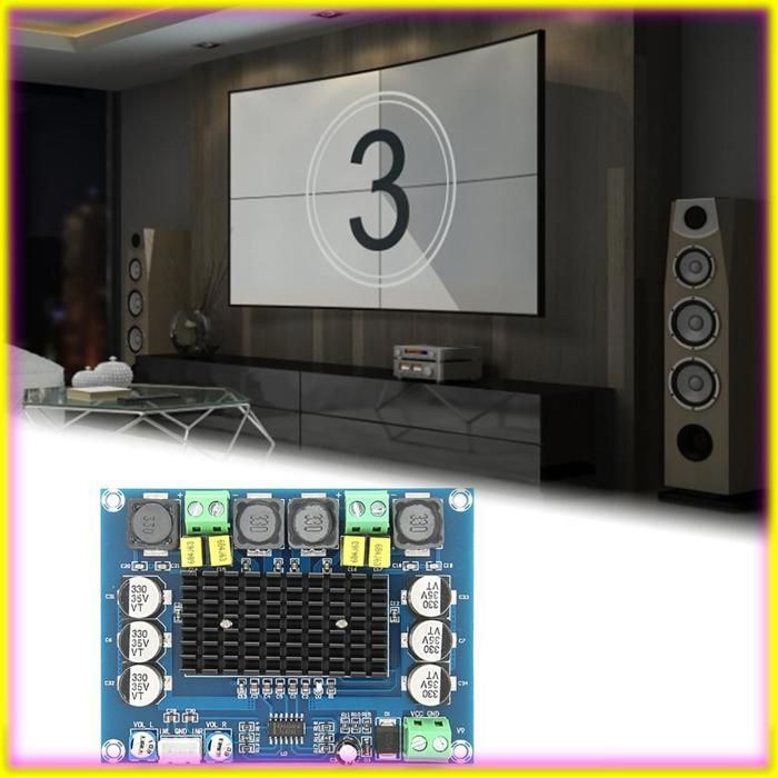 Placa amplificadora de potencia digital Keenso TPA3116D2, 120 W x 2, doble canal, para proyectores de vídeo.