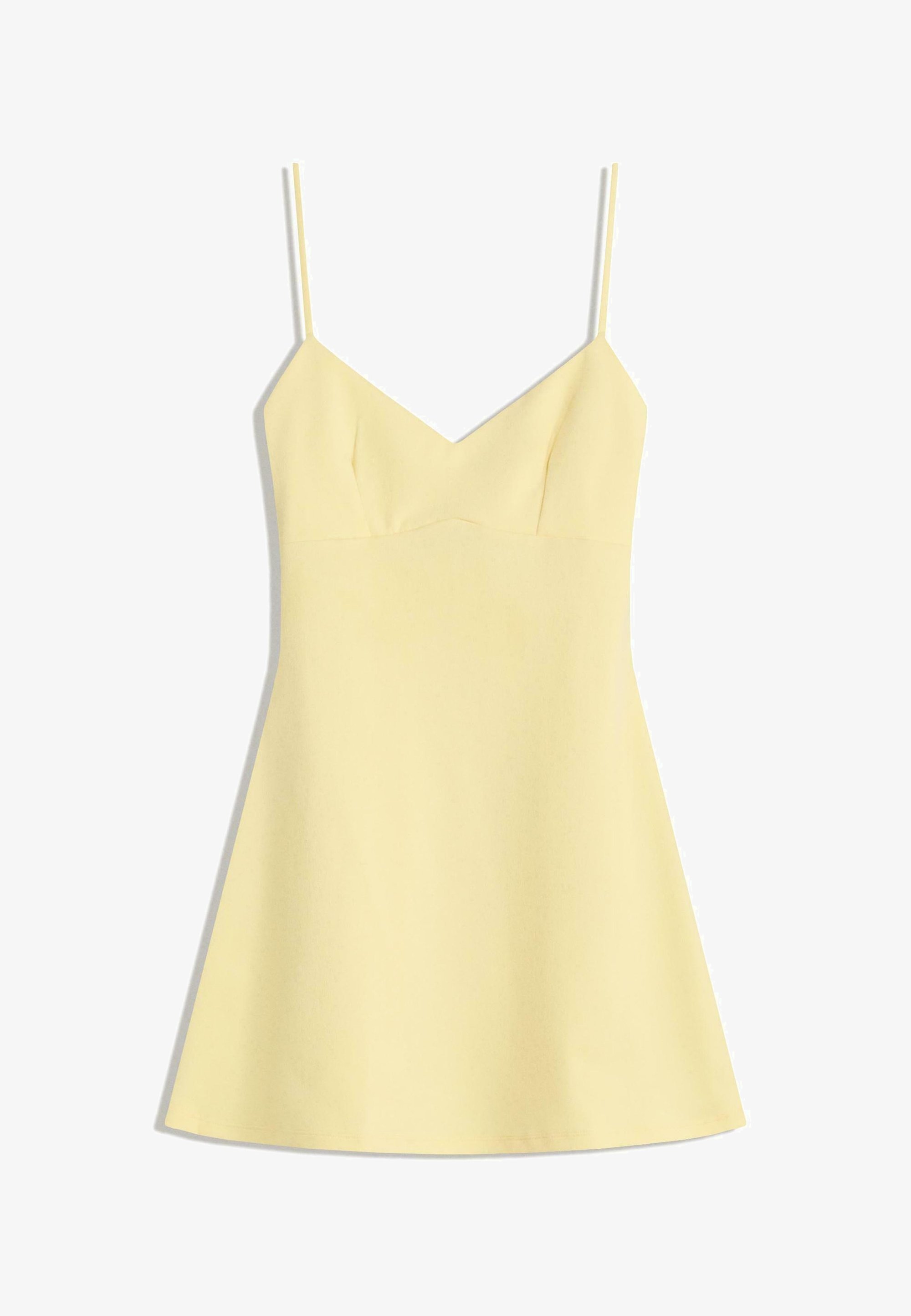 Žerzejové šaty Bershka - žluté