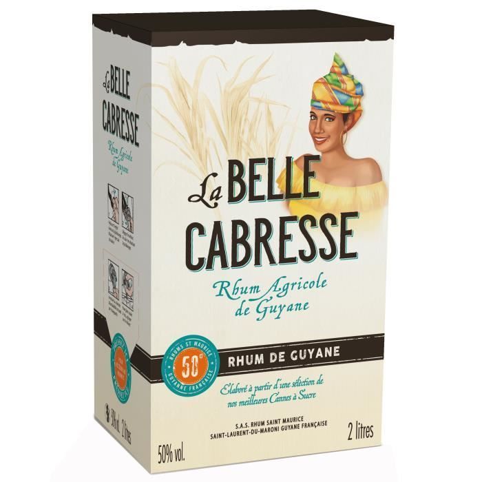 La Belle Cabress - Rhum blanc agricole - 50,0% Vol. - 2 L