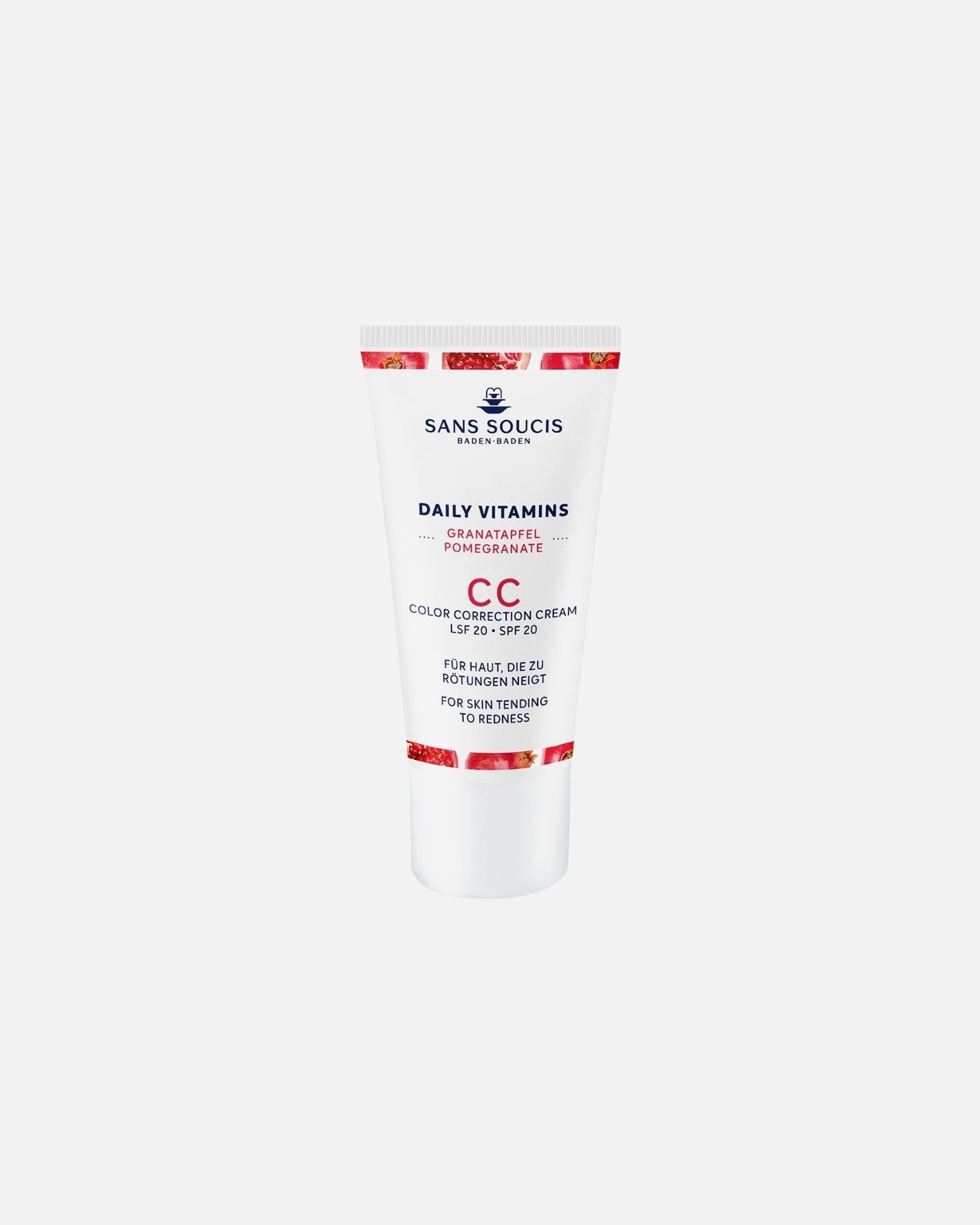 Sans Soucis CC krema CC krema za korekciju boje SPF 20 za kožu sklonu crvenilu - 30 ml