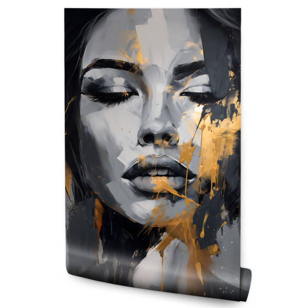 Fototapeta Twarz Kobiety W Abstrakcyjnym Stylu 100x150cm