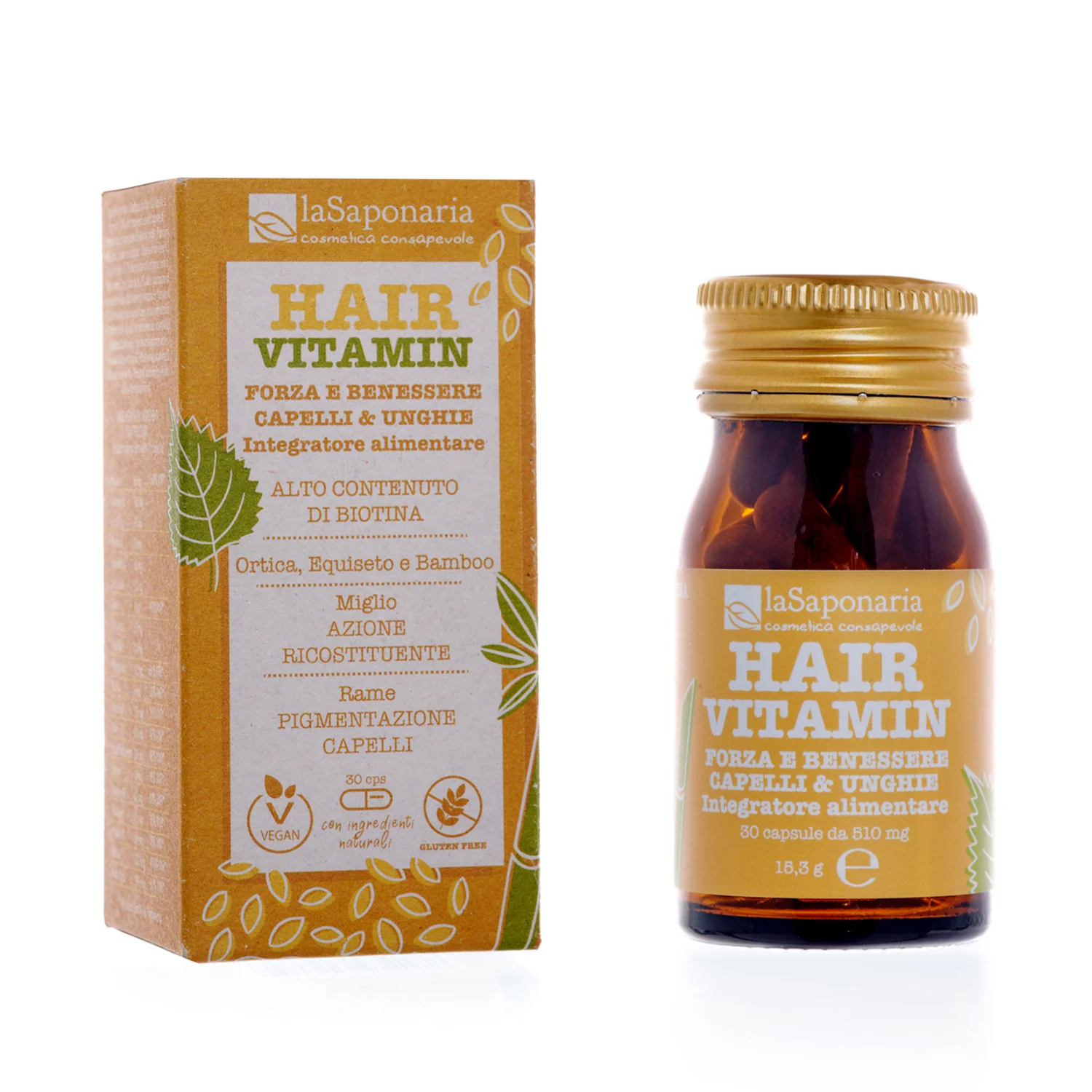 In&Out - integratori HAIR VITAMIN - Integratore alimentare capelli e unghie - Integratore Unghie e Capelli