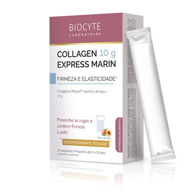 Biocyte Collagen Express Marin Collagen Powder Sobres Previene la pérdida de firmeza 10 sobres 10 sobres