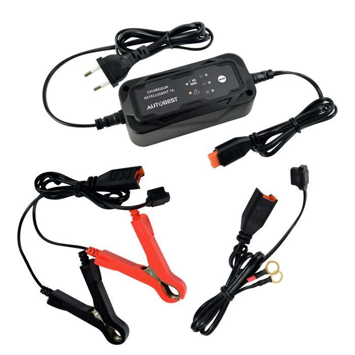 Motorfietsacculader - 6V/12V onderhoudslading